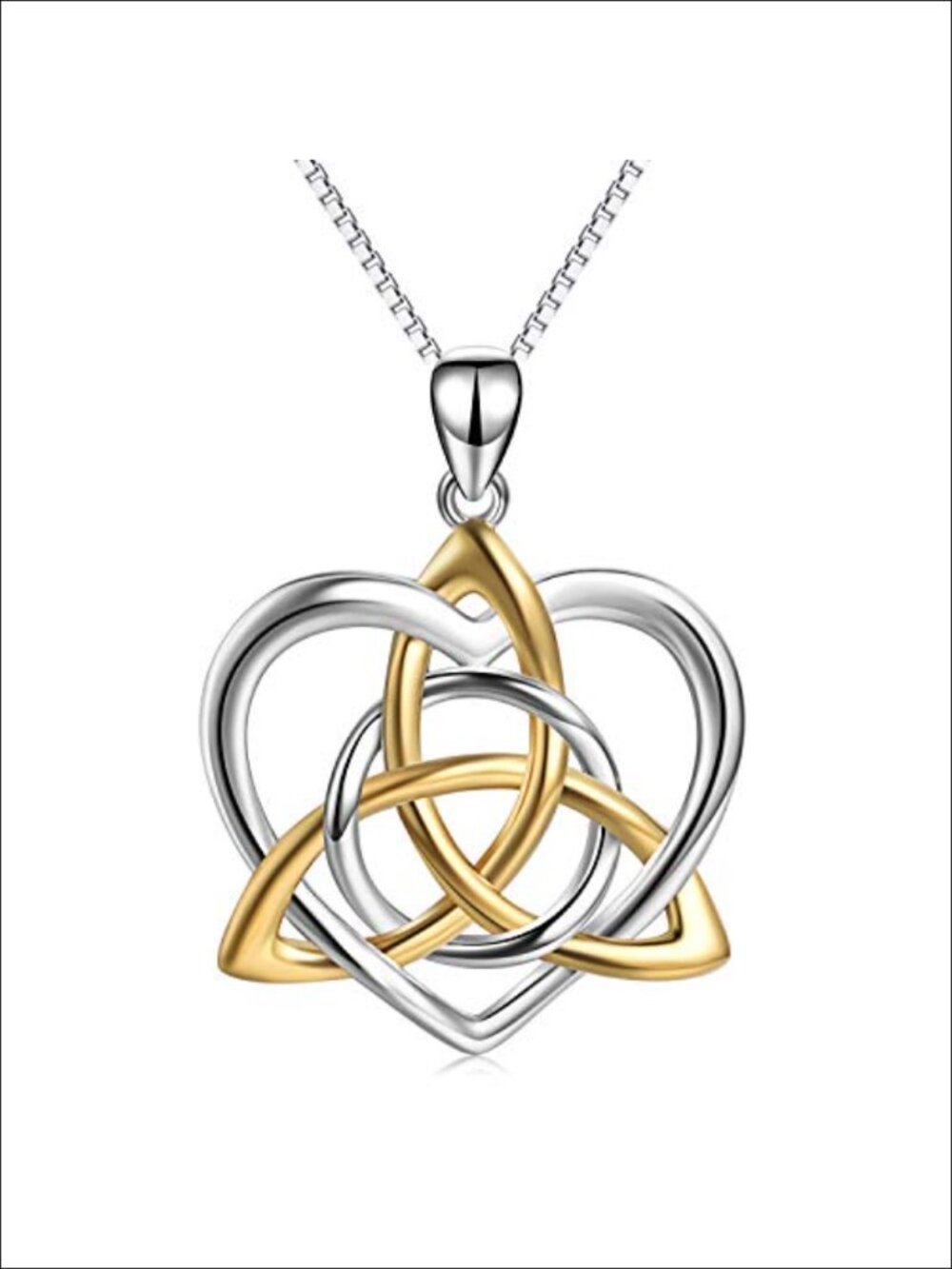 Sterling Silver Celtic Trinity Knot Pendant Necklace